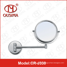 Hotel Bathroom Brass and Stainless Steel Makeup Mirror